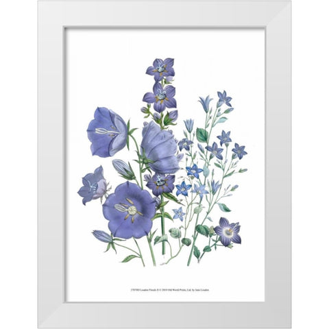 Loudon Florals II White Modern Wood Framed Art Print by Loudon, Jane