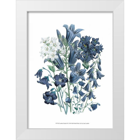 Loudon Florals III White Modern Wood Framed Art Print by Loudon, Jane
