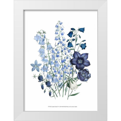 Loudon Florals IV White Modern Wood Framed Art Print by Loudon, Jane