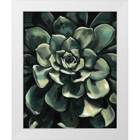 Printed Lunar Succulent I White Modern Wood Framed Art Print by Meagher, Megan