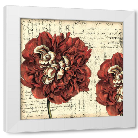 Printed Vintage Composition I White Modern Wood Framed Art Print by Vision Studio