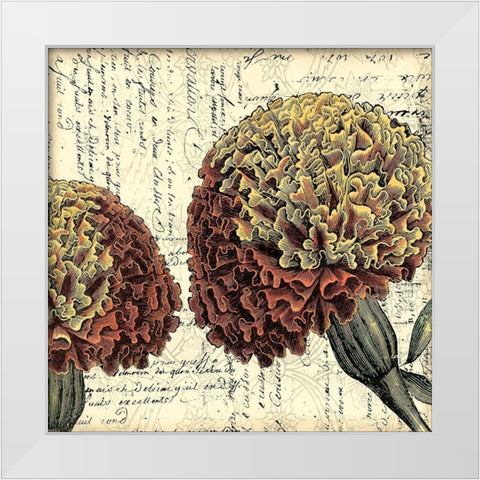 Printed Vintage Composition IV White Modern Wood Framed Art Print by Vision Studio