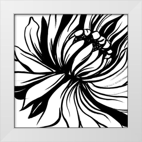 Miniature Botanical Sketch II White Modern Wood Framed Art Print by Harper, Ethan