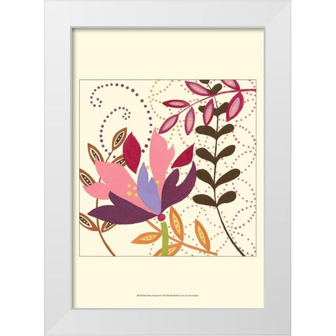 Small Berry Blossom II  White Modern Wood Framed Art Print by Vision Studio