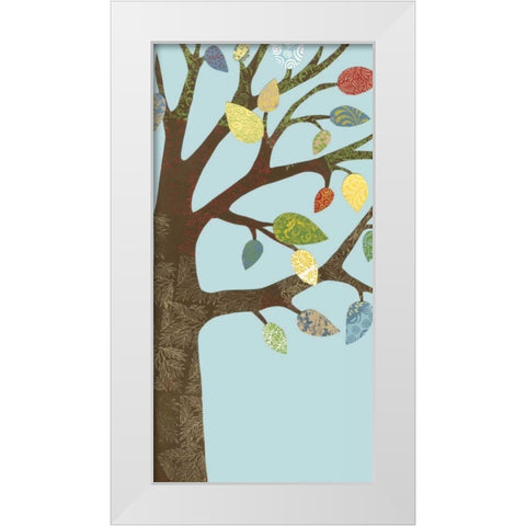 Arbor Patterns I White Modern Wood Framed Art Print by Meagher, Megan
