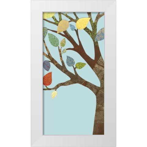 Arbor Patterns II White Modern Wood Framed Art Print by Meagher, Megan