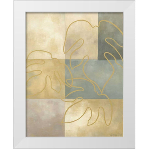 Arbor Leaves I White Modern Wood Framed Art Print by Zarris, Chariklia