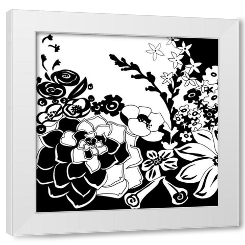 Tokyo Garden III White Modern Wood Framed Art Print by Zarris, Chariklia