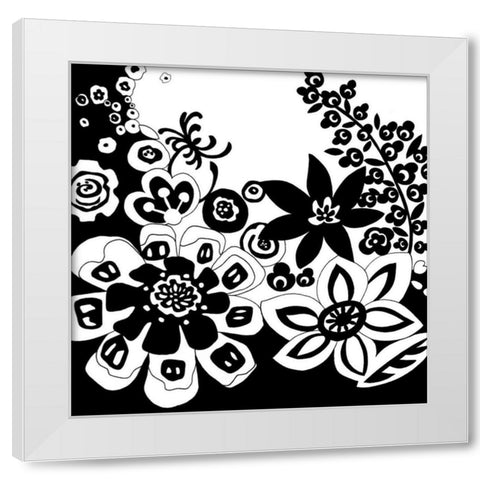 Tokyo Garden VII White Modern Wood Framed Art Print by Zarris, Chariklia