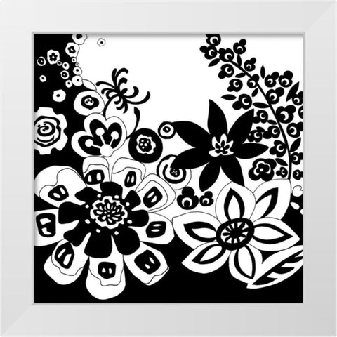 Tokyo Garden VII White Modern Wood Framed Art Print by Zarris, Chariklia