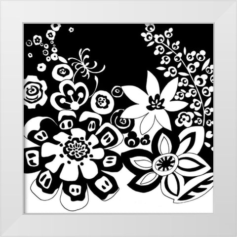 Tokyo Garden VIII White Modern Wood Framed Art Print by Zarris, Chariklia