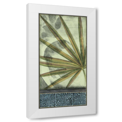 Small Sophisticated Palm I White Modern Wood Framed Art Print by Goldberger, Jennifer
