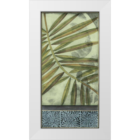 Small Sophisticated Palm II White Modern Wood Framed Art Print by Goldberger, Jennifer