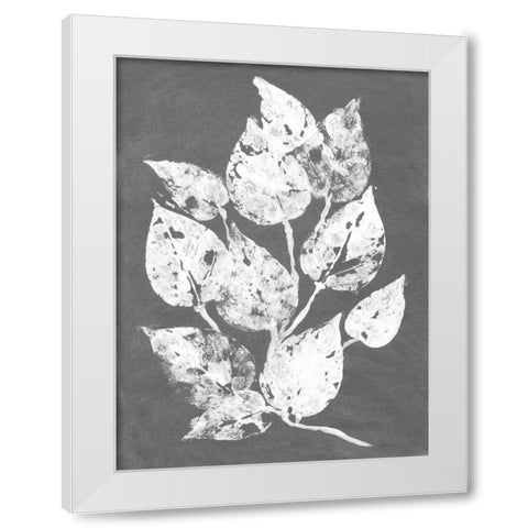 Frosty Philodendron I White Modern Wood Framed Art Print by Ludwig, Alicia