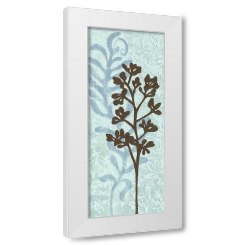 Layered Silhouettes I White Modern Wood Framed Art Print by Slocum, Nancy