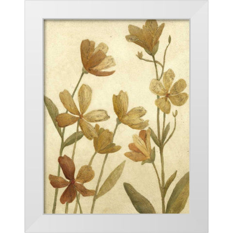 Small Wildflower Field II White Modern Wood Framed Art Print by Meagher, Megan