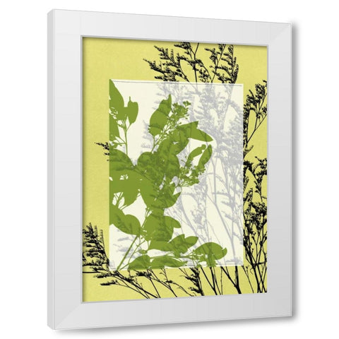 Small Translucent Wildflowers III White Modern Wood Framed Art Print by Goldberger, Jennifer