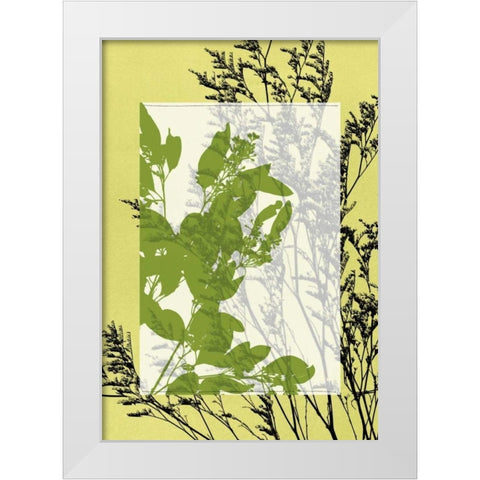 Small Translucent Wildflowers III White Modern Wood Framed Art Print by Goldberger, Jennifer