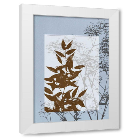 Small Translucent Wildflowers V White Modern Wood Framed Art Print by Goldberger, Jennifer