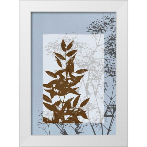 Small Translucent Wildflowers V White Modern Wood Framed Art Print by Goldberger, Jennifer