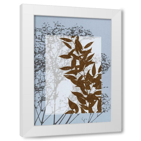 Small Translucent Wildflowers VI White Modern Wood Framed Art Print by Goldberger, Jennifer