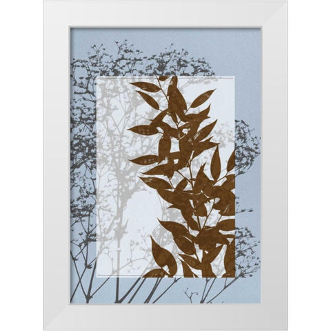 Small Translucent Wildflowers VI White Modern Wood Framed Art Print by Goldberger, Jennifer