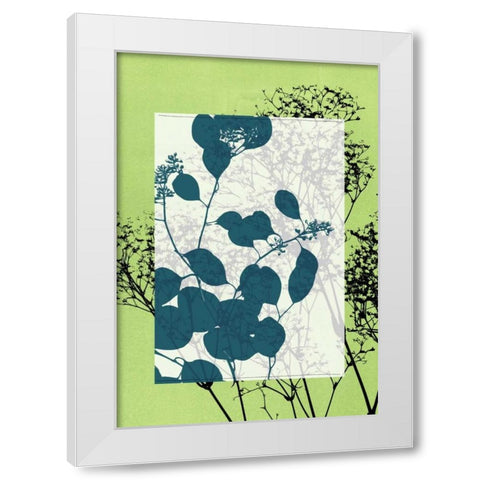 Small Translucent Wildflowers VII White Modern Wood Framed Art Print by Goldberger, Jennifer