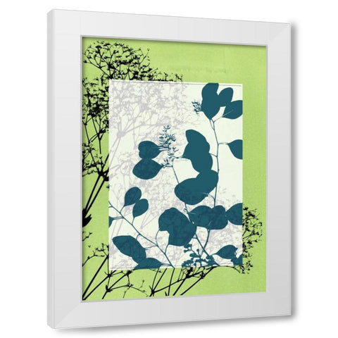 Small Translucent Wildflowers VIII White Modern Wood Framed Art Print by Goldberger, Jennifer