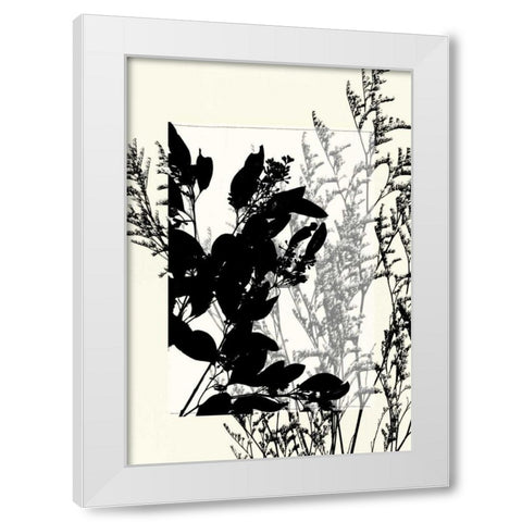 Small Translucent Wildflowers IX White Modern Wood Framed Art Print by Goldberger, Jennifer