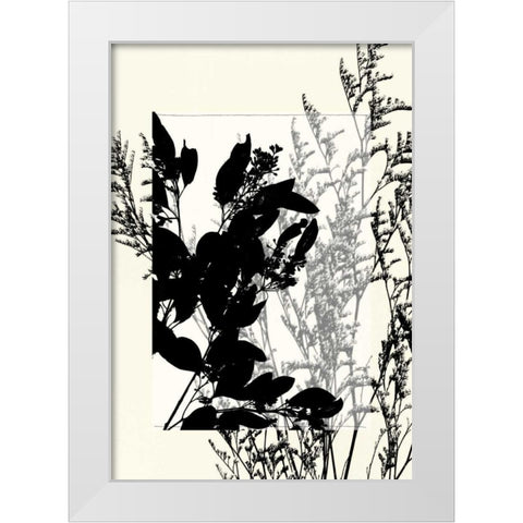 Small Translucent Wildflowers IX White Modern Wood Framed Art Print by Goldberger, Jennifer