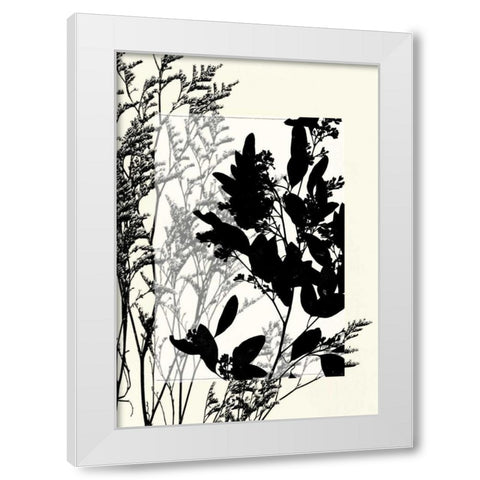 Small Translucent Wildflowers X White Modern Wood Framed Art Print by Goldberger, Jennifer