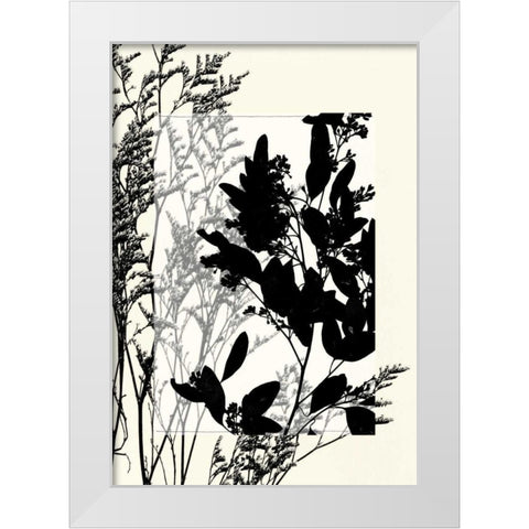 Small Translucent Wildflowers X White Modern Wood Framed Art Print by Goldberger, Jennifer