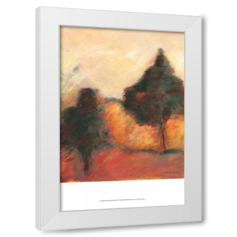 Printed Sonoma Hills II White Modern Wood Framed Art Print by Taylor, Kris
