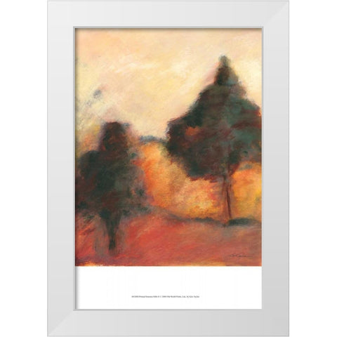 Printed Sonoma Hills II White Modern Wood Framed Art Print by Taylor, Kris