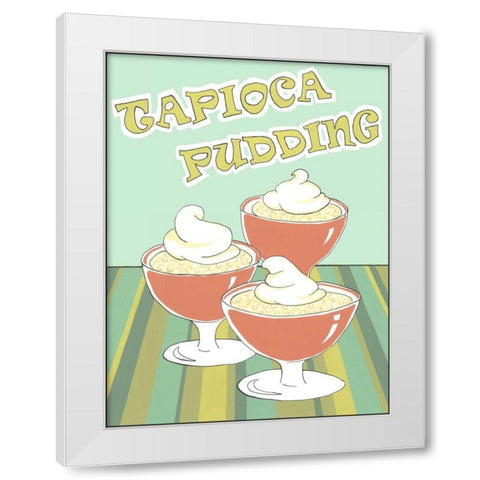 Tapioca Pudding White Modern Wood Framed Art Print by Meagher, Megan