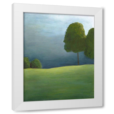 Twilight I White Modern Wood Framed Art Print by Zarris, Chariklia