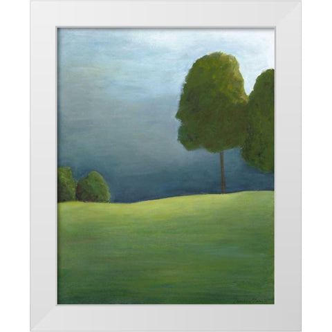 Twilight I White Modern Wood Framed Art Print by Zarris, Chariklia