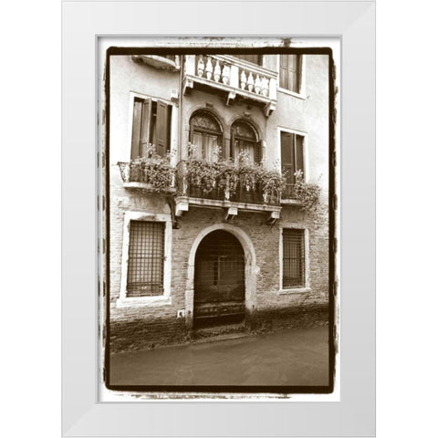 Balcony Doorway White Modern Wood Framed Art Print by DeNardo, Laura