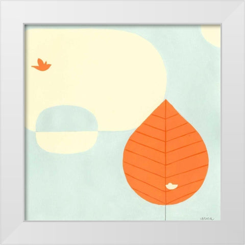 Citrus Grove II White Modern Wood Framed Art Print by Vess, June Erica