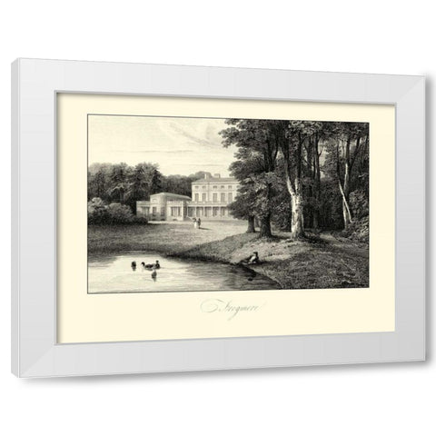View of Frogmore White Modern Wood Framed Art Print by Hakewill, James