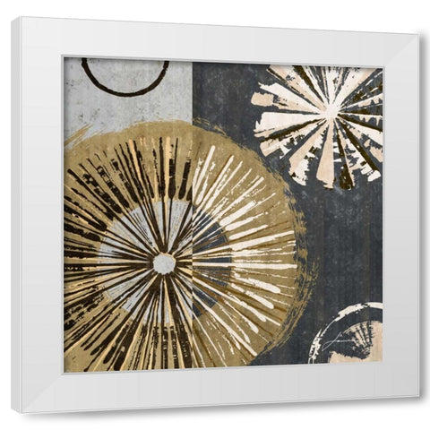 Outburst Tiles IV White Modern Wood Framed Art Print by Burghardt, James