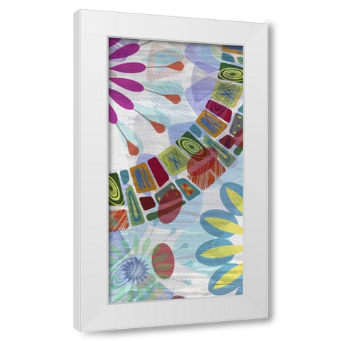Midway Panels I White Modern Wood Framed Art Print by Burghardt, James