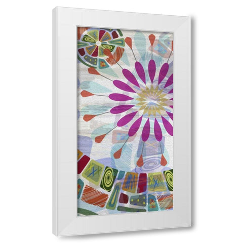 Midway Panels II White Modern Wood Framed Art Print by Burghardt, James