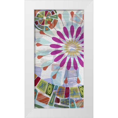 Midway Panels II White Modern Wood Framed Art Print by Burghardt, James