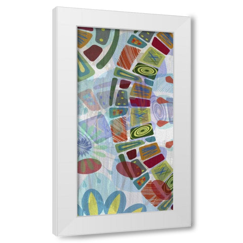Midway Panels III White Modern Wood Framed Art Print by Burghardt, James