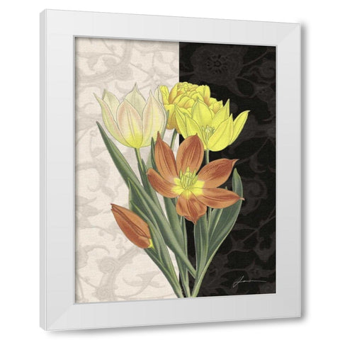 Centerpiece II White Modern Wood Framed Art Print by Burghardt, James