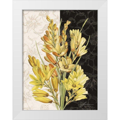 Centerpiece IV White Modern Wood Framed Art Print by Burghardt, James
