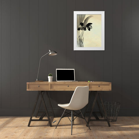Orchid Blush Panels I White Modern Wood Framed Art Print by Burghardt, James