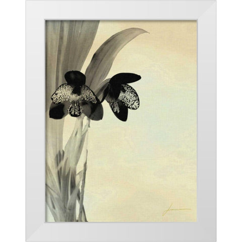 Orchid Blush Panels I White Modern Wood Framed Art Print by Burghardt, James