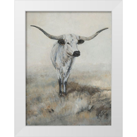 Lasting Impression White Modern Wood Framed Art Print by Winkler, Kathy